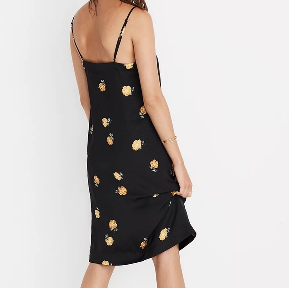 MADEWELL NWT Button Front Slip Dress Size 00 - Picture 3 of 9